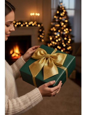 Cadde Süs Fiyonk Hazır Simli Eva Fiyonk 25 cm x 25 cm