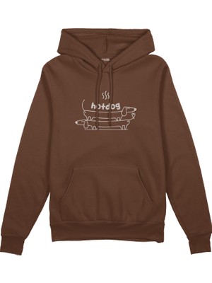 The Lucid Lab Hotdog Oversize Hoodie - Kahverengi