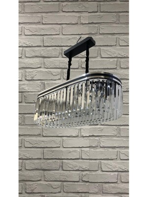 Normadia Şık Siyah Krom Yemek Masası 66X28, Modern ve Zarif Tasarım