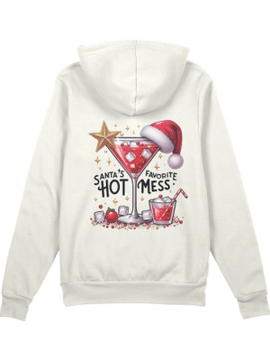 The Lucid Lab Hot Mess Oversize Hoodie - Beyaz