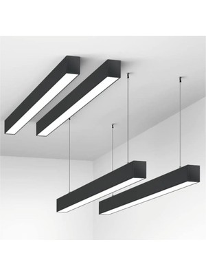 Normadia 100CM Lineer Avize, 3 Renk Işık, Kumandalı, Modern ve Şık Tasarım