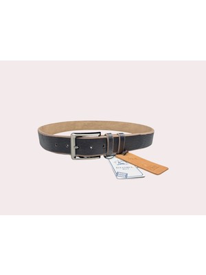 İstanbul Belt Kesit Tek Kat Hakiki Deri Erkek Kemer – 4 cm – Mat Tokalı