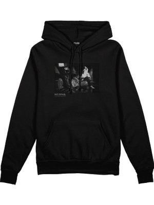 The Lucid Lab Keith Richards Connecticut 1977 Oversize Hoodie - Siyah