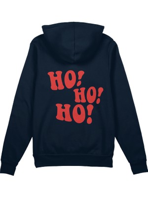 The Lucid Lab Ho Ho Ho Oversize Hoodie - Lacivert