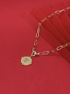 Xuping Zirkon Taşlı Yıldız Kolye