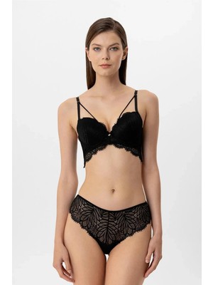 Pierre Cardin Lingerie Kadın Ipli Detaylı Milan Push Up Dantelli Sütyen Takım
