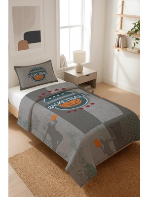 Dolce Mariee Parlak Kadife Kumaş Tek Kişilik Çocuk Yatak Örtüsü Seti (2 Parça) TKY0015