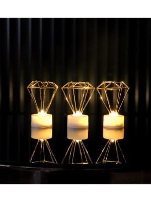 Giftmoda Mini Elmas Gece Lambası 3'lü