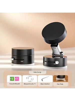 Eco Lounge Mıknatıslı Katlanabilir Telefon Tutucu - Torpido ve Cam Uyumlu