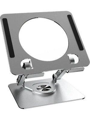 Eco Lounge 360 Derece Dönebilen Yükseltilmiş Masaüstü Ayarlanabilir Metal Tablet Standı