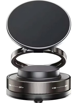 Eco Lounge 360 Dönebilen Araç Içi Telefon Tutucu Vakumlu Magsafe Destekli Masa Üstü Duvar Halka Telefon Tutucu