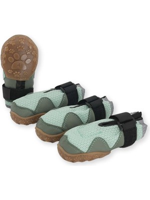 Airmesh Yazlık Köpek Ayakkabısı – Cırt Cırtlı Ayarlanabilir Kaymaz Kauçuk Taban Bot