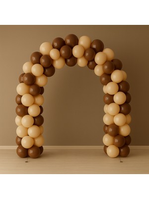 Balonsan Balon Seti 60 Adet ( Çikolata-Deniz Kumu)