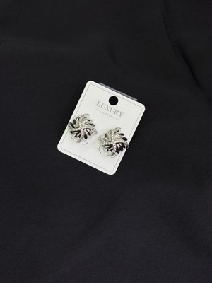 Luxury Gümüş Renk Küpe