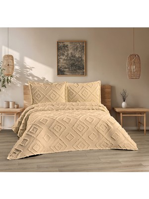 D'niss Home Iskandinav Jasmin 3 Parça Çift Kişilik Yatak Örtüsü