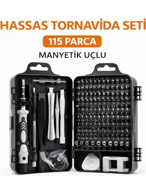 Eco Lounge 115 Parça Manyetik Uçlu Hassas Tornavida Seti