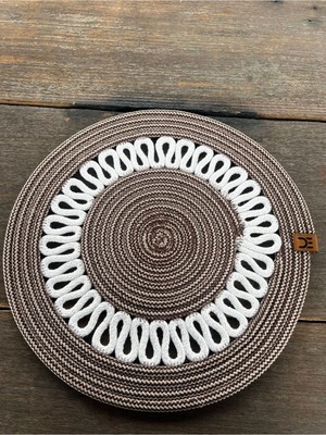 Home İnn Tekstil Home İnn Bohem Tarz Modern Supla 33 cm Dekoratif Papatya Model Amerikan Servis