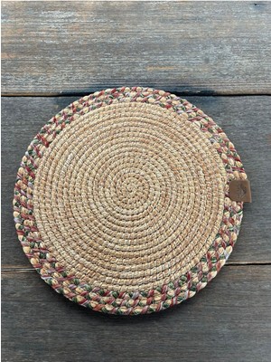 Home İnn Modern Supla 33 cm Renkli Örgü Amerikan Servis Tekli Modern Sofra Dekoru