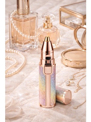 Eco Lounge Taşınabilir Şarjlı Yüz Tüy Alma Aleti, Tahriş Etmeyen Hassas Başlık ve Lüks Gövde