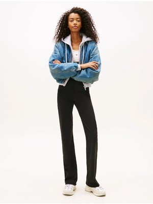 Tommy Hilfiger Tjw Ispanyol Paça Kadın Siyah Tayt DW0DW22110BDS