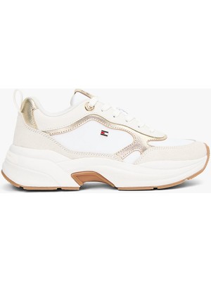 Tommy Hilfiger Th Chunky Runner Metalik Kadın Gold Sneaker FW0FW092040HU