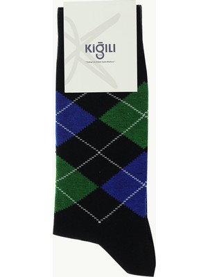 Kiğılı Tekli Desenli Pamuklu Çorap