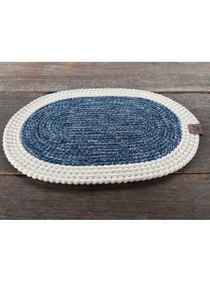 Home İnn Premium Serisi - 40X28 cm Tasarım Supla - El Örmesi Lüks Amerikan Servis