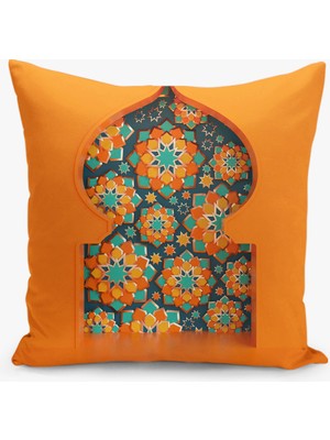 Filamente Ramazan Desenli Çift Taraflı Dijital Baskılı Kırlent Kılıfı - Ramadan