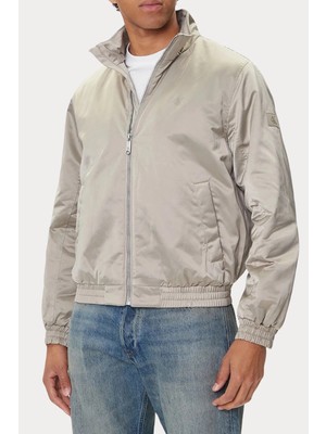 Calvin Klein Uzun Kollu Dolgulu Harrington Erkek Kahverengi Ceket LV04RC516G-RAK