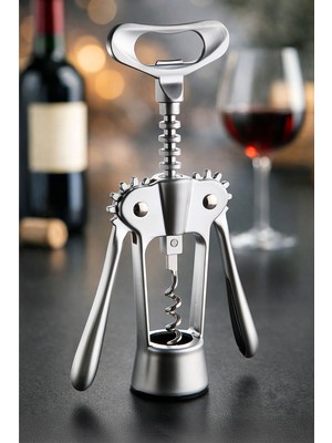 Primanova Paslanmaz Çelik Tirbuşon - Metalik