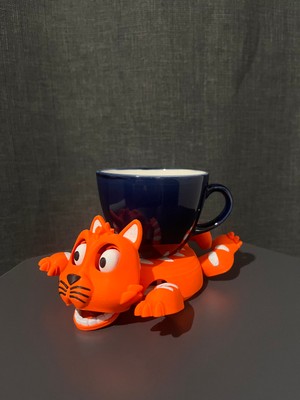 Mcy Dekor Sevimli Kedi Bardak Altlığı – Hareketli ve Eğlenceli Kupa Altlığı