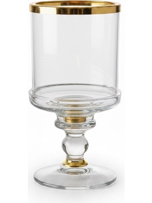 sembol Lorena Gold Krıstal Mumluk 7X7X14 cm