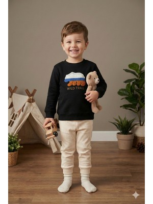 tinytrends Erkek Bebek&çocuk Wild Trail Kutup Ayısı Nakışlı 2'li Takım