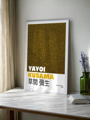 Fuart.Co Nokta Takıntısı Yayoi Kusama Japon Sanatı Dijital Baskı Poster (Çerçevesiz) Jpfu