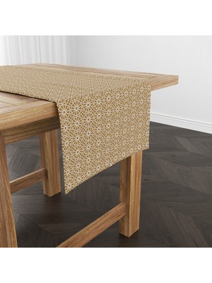Filamente Ramazan Runner / Ramadan Desen / Leke Tutmaz - Yıkanabilir Mikropetek Kumaş 140X40