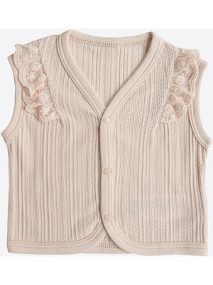 Kitikate Organik Jaclin Yelek Pembe