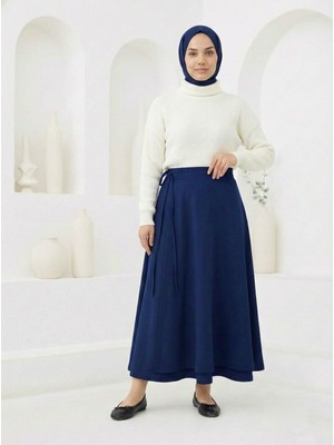 Foremia Ön Kapak Detay Scuba Etek-Lacivert