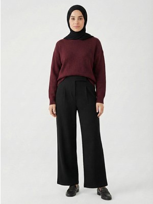 Foremia Cırt Bantlı Pantolon-Siyah