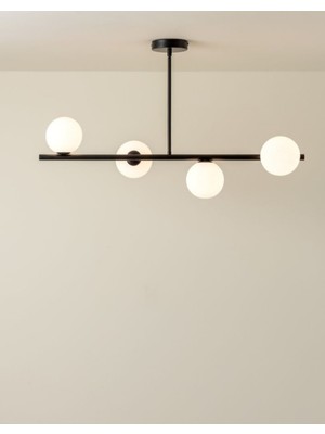 Normadia Modern Spor Tarzda Opal Cam Masaüstü Sarkıt Avize, Şık ve Zarif Tasarım