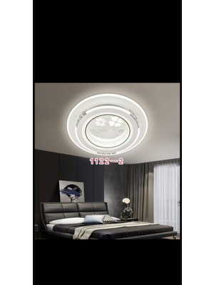 Normadia Şık Beyaz Tavana Sıfır Avize, Modern ve Parlak Tasarım