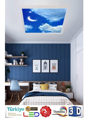 Normadia Aydınlatmalı 60X60 LED Avize, Modern Yatak Odası Dekorasyonu Için