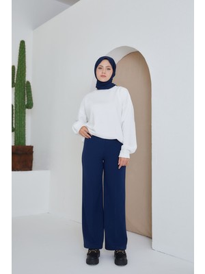 Foremia Düğmeli Pantolon-Lacivert