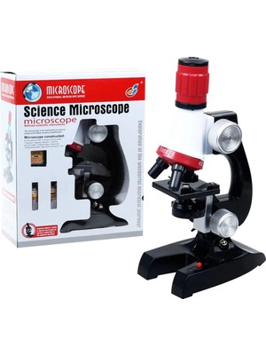 Pazarcan Eğitici Mikroskop Kiti Zoom LED Işıklı 100X 400X 1200X ST1200X