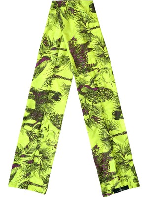 Feu De Elu Foulard Jardin Desenli Saten Fular