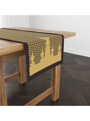 Filamente Ramazan Runner / Ramadan Desen / Leke Tutmaz - Yıkanabilir Mikropetek Kumaş 140X40