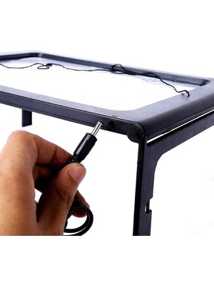 Pazarcan Yaşlılar Için A4 Boyutu Masa Tipi Işıklı Okuma Büyüteç TH275205B