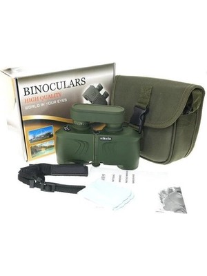 Pazarcan 8X30 Profesyonel Askeri Su Geçirmez Yüksek Kaliteli Dürbün Yeşil