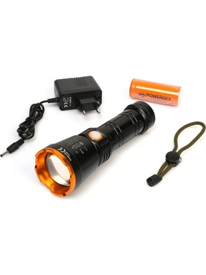 Pazarcan PD-6682 1000 Lümen 15 Watt Profesyonel Şarjlı El Feneri