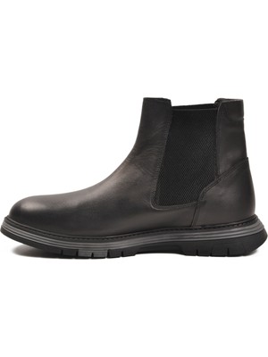 Ayk's Siyah Hakiki Deri Erkek Bot 2K1234-767 M