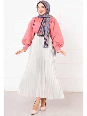 Frh Sena Piliseli Etek Krem